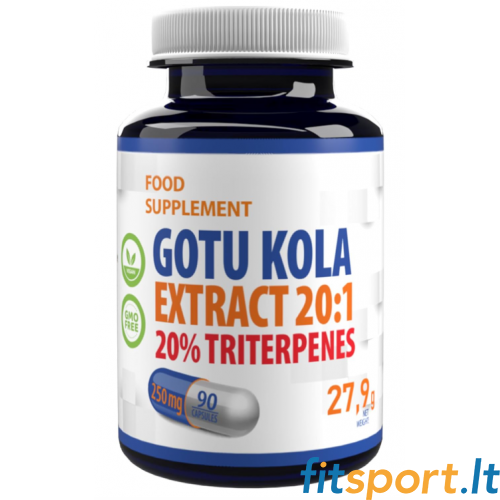 Hepatica Gotu Kola 90 vāciņi. (20:1 ekstrakts) 