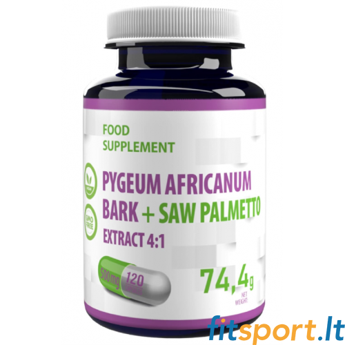 Hepatica Pygeum Africanum Bark + Saw Palmetto 120 vāciņi. (4:1 ekstrakts) 