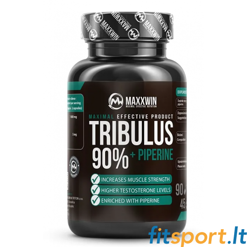 MaxxWin Трибулус 90% + Пиперин 90 капсул. 
