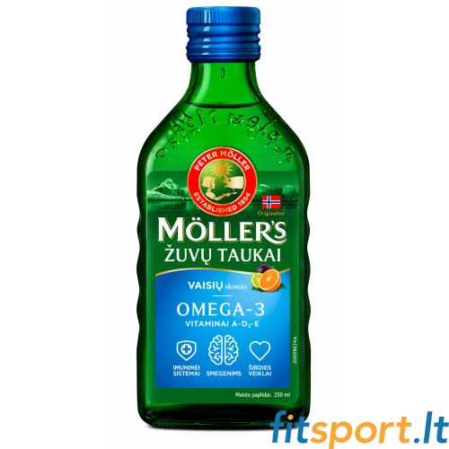 Рыбий жир Möller's 250 мл (фруктовый вкус) 