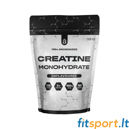 Nano Supps kreatīna monohidrāts 500 g. DOYPACK 