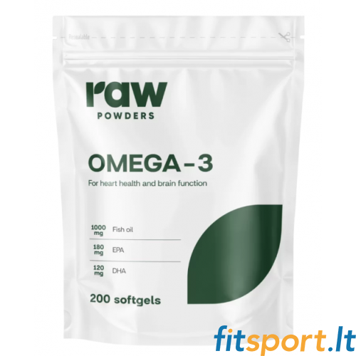 Neapstrādāti Omega-3 pulveri 200 kapsulas. Neapstrādāti Omega-3 pulveri 200 kapsulas.