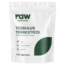 Neapstrādāti Tribulus Terrestris pulveri 120 kaps.