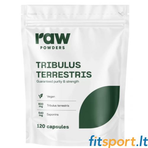 Neapstrādāti Tribulus Terrestris pulveri 120 kaps. 
