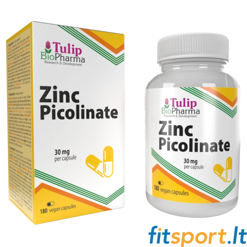 Tulip BioPharma cinka pikolināts 180 kapsulas. 