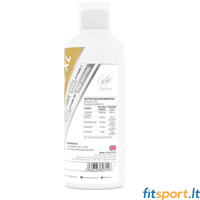 dy nutrition l-carnitine DY Nutrition Liquid L-Carnitine XL – высококонцентрированный L-карнитин