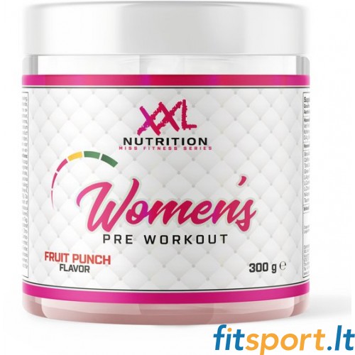 XXL Nutrition sievietēm pirms treniņa 300 g (augļu punča garša) 