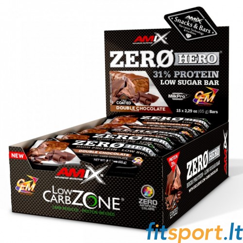 Amix Zero Hero 31% batoniņu iepakojums 65g x 15 