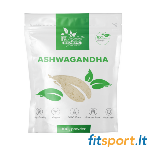 Neapstrādāti pulveri Ashwagandha 100 g 