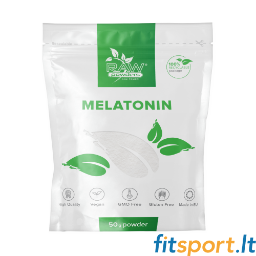 Neapstrādāti pulveri melatonīns 50g 