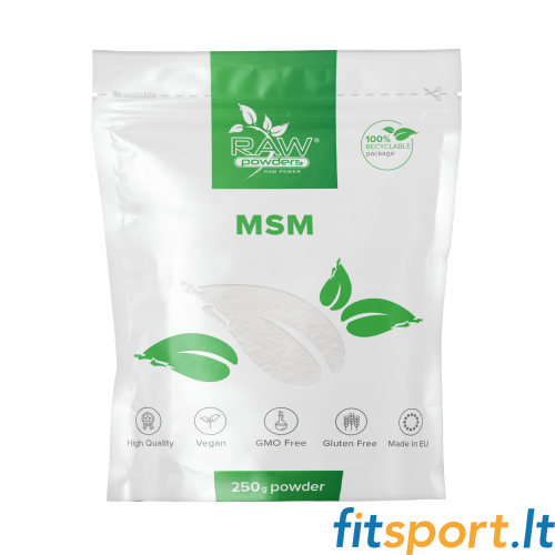 Raw Powders MSM 250 g - 312 porcijas 