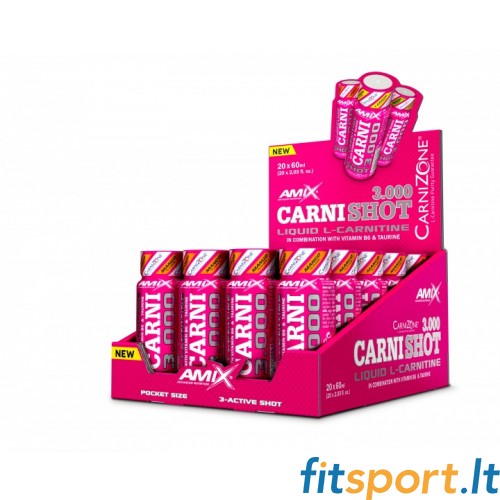 Amix™ CarniShot 3000 20 x 60 ml (lieliska augļu garša) 