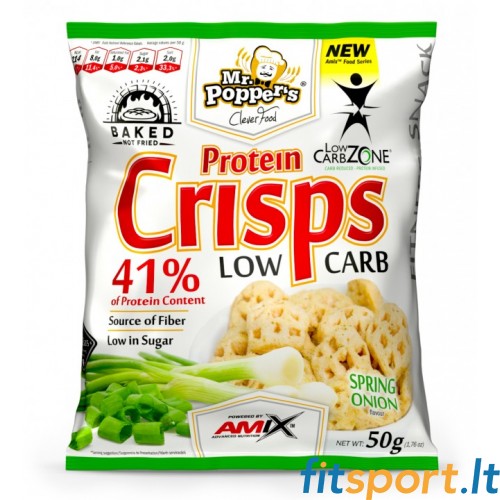 Amiksa kungs. Popper's® Low Carb Protein Crisp 50g 