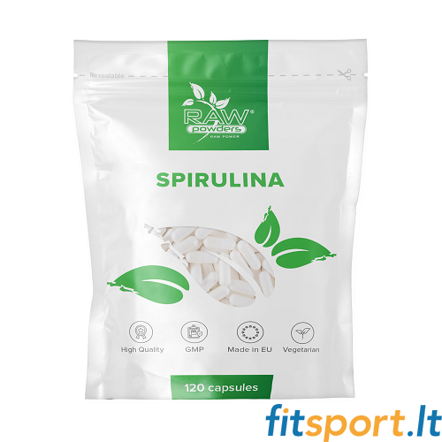 Raw Powders Spirulina 120 caps 