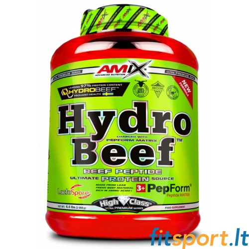 Amix HydroBeef Protein 2000g (hidrolizēts liellopa proteīns) + Amix Monster Shaker 3 vienā 