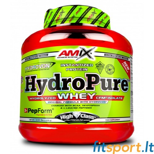 Amix HydroPure Hydrolized Whey CFM 1600g (hidrolizēts sūkalu proteīns) 