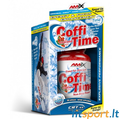 Amix CoffiTime (kofeīna komplekss no dažādiem avotiem) 90 vāciņi 