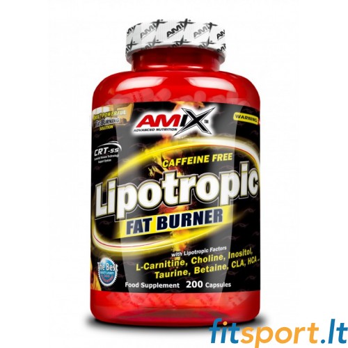 Amix Lipotropic Fat Burner 200 kaps. (bez kofeīna) 