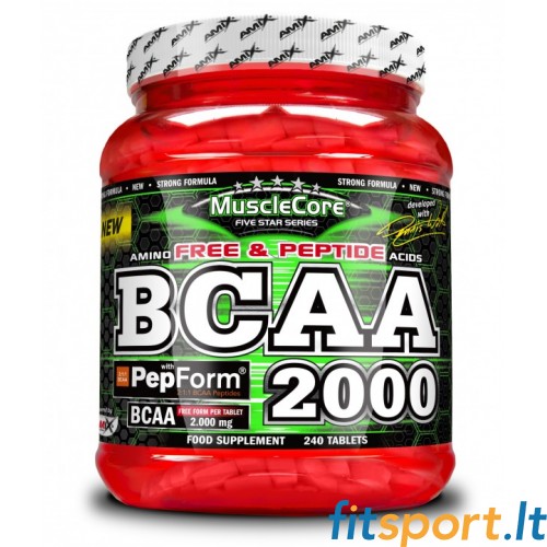 Amix MuscleCore DW - BCAA 2000 ar PepForm 240 tab. 