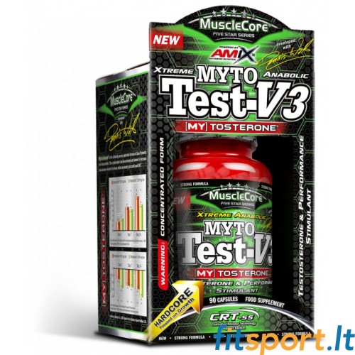 Amix MuscleCore DW - MytoTest - V3 90 vāciņi. + Amix TribuLyn® 40% 60 vāciņi 