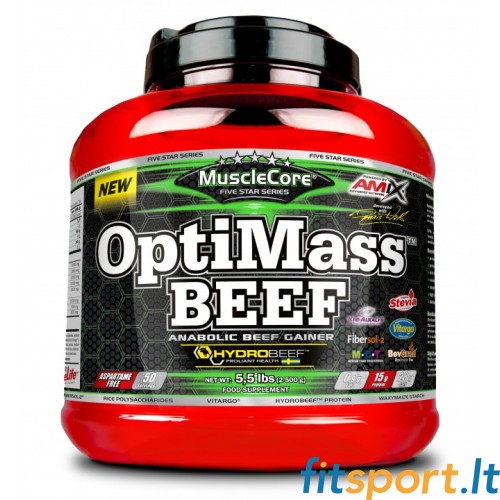 Amix MuscleCore DW - OptiMass Liellopu gaļa 2500 g. 