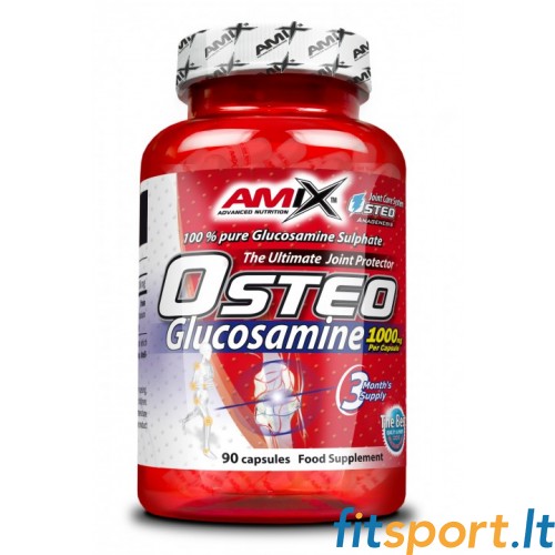 Amix Osteo Glikozamīns 1000mg 90 kaps 