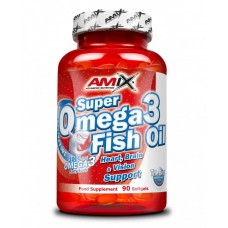 Amix Super Omega 3 zivju eļļa 90 kaps.