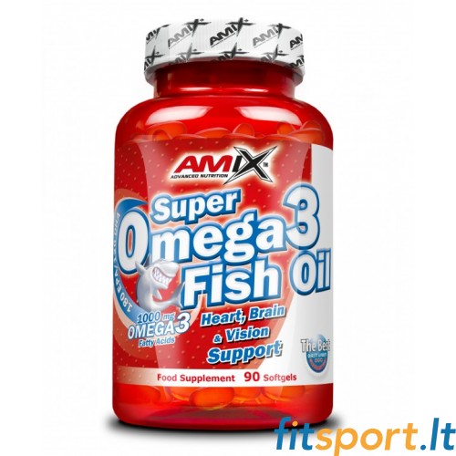 Amix Super Omega 3 zivju eļļa 90 kaps. 