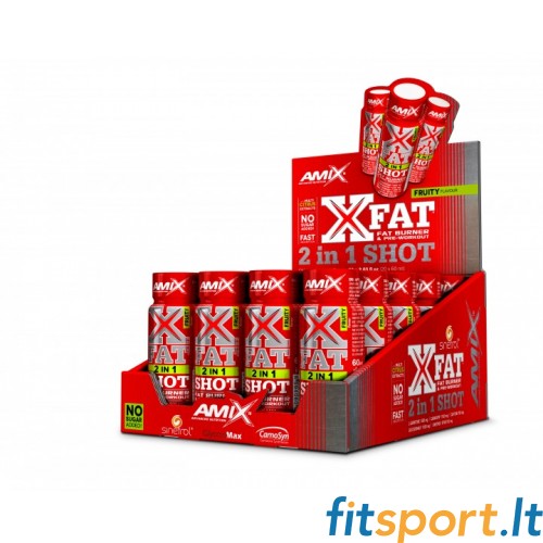 Amix ™ XFat® 2in1 SHOT BOX 20 x 60 ml. (ar augļu garšu) 