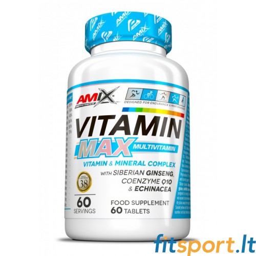 Amix Performance Vitamin Max Multivitamīns 60 tab 