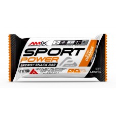 Amix Sport Power Energy uzkodu batoniņš 45g (ar garšu un kofeīnu)