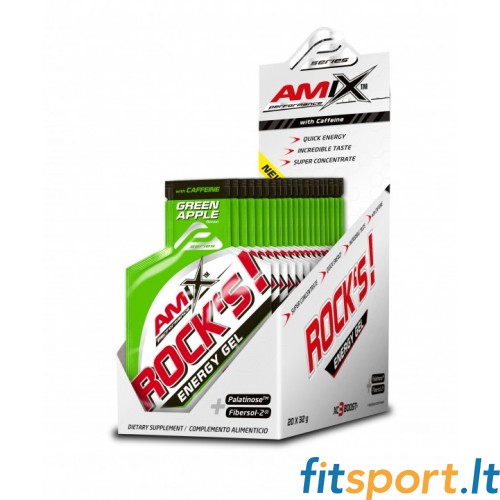 Amix Performance Rock's Energy Gel ar kofeīnu 20x32 g 