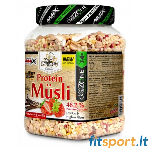 Amiksa kungs. Popper's® Protein musli 500g 