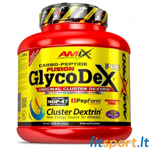 AmixPro GlycodeX® PRO 1500 g (Augstas kvalitātes ogļhidrātu komplekss sportistiem) 