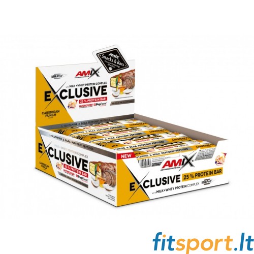 Amix Nutrition Exclusive proteīna batoniņš 12 x 85g. 