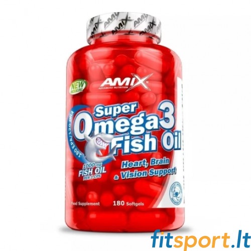 Amix Super Omega 3 zivju eļļa 180 kaps. 