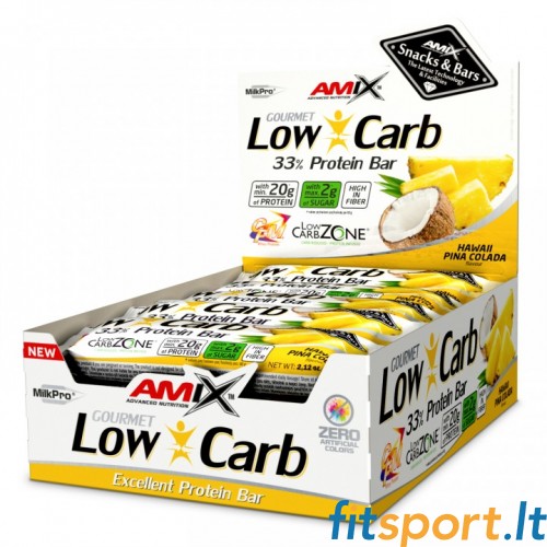 Amix Nutrition Low-Carb Protein batoniņš 15 x 60g 