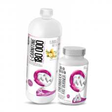 MaxxWin L-karnitīns 180 000 1000 ml + TherMaxx Fat Burner 90 kaps.
