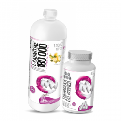 MaxxWin L-karnitīns 180 000 1000 ml + TherMaxx Fat Burner 90 kaps.