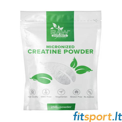 Raw Powders Mikronizēts Kreatīns 250 g - 50 porcijas 