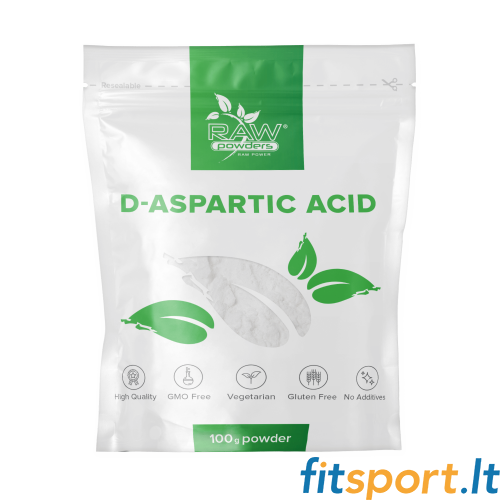 Raw Powders D-asparagīnskābe 100 g - 33 porcijas 